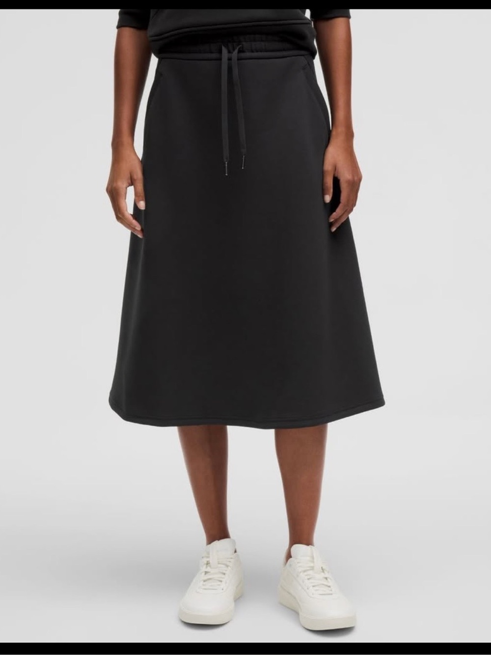 NWT Lululemon Modal-Blend HR A-Line Midi Skirt - XS (Black)